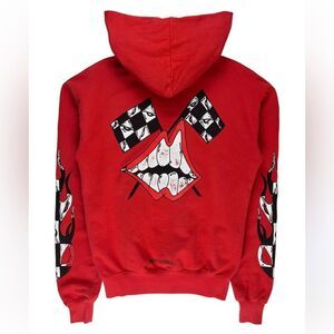 Chrome Hearts Matty Boy Chomper Flame Logo Hoodie Red-orange size Small nwt‎
